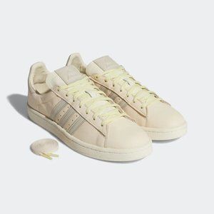 Adidas Originals Men's Cream White PHARRELL WILLIAMS CAMPUS Sneakers FX8025